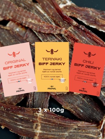 3 x 100g Discover Pack Beef Jerky